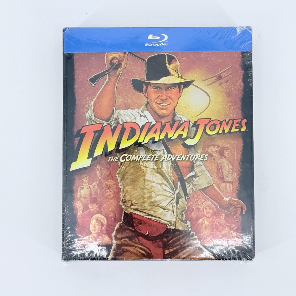 Indiana Jones Complete Adventures Blu-ray 4 Movie Box Set Sealed